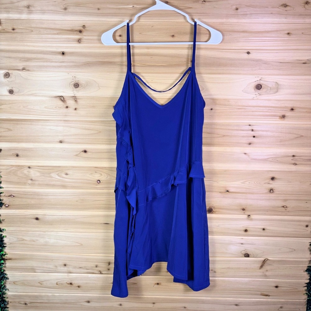 Intimately by Free People Slip Dress Womens Small Blue All My Love Wrap Slip